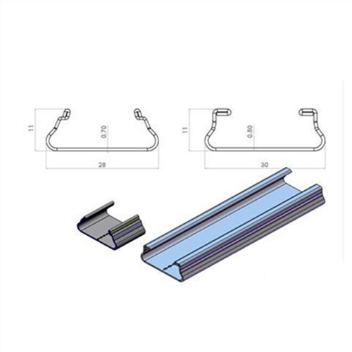 Złącze kanału blokady aluminiowego profilu szklarniowego
